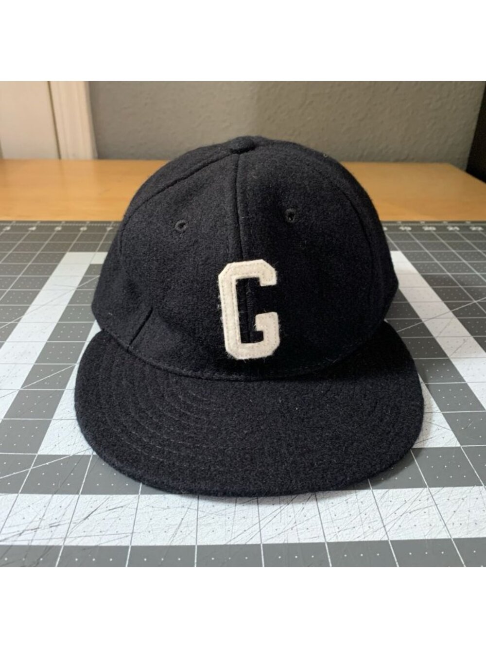 Vintage Ebbets Field Flannels Wool Hat Mens 7 1/4 Homestead Grays 1945 Ballcap